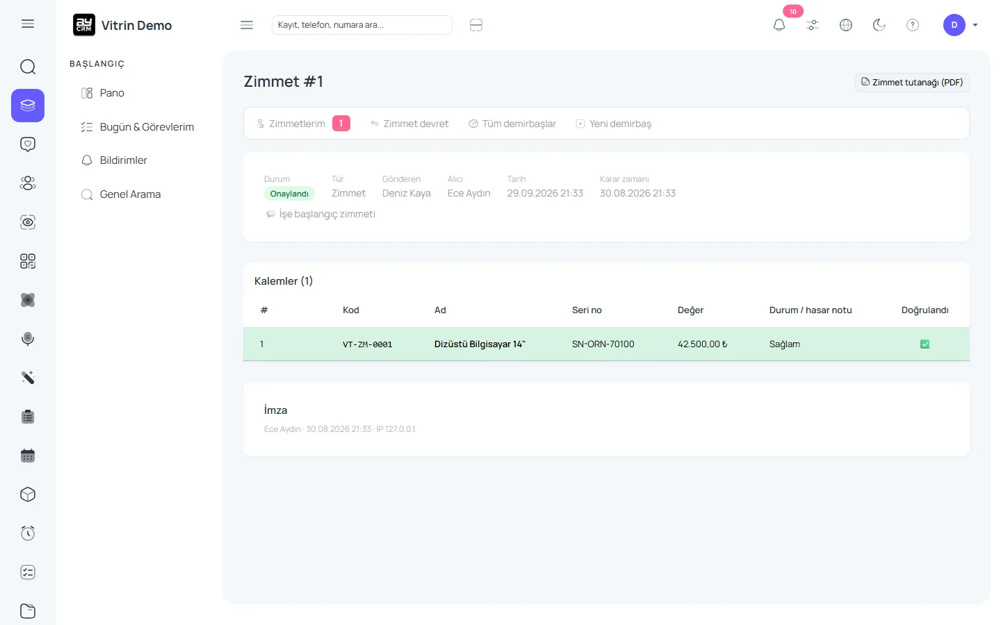 Kimde ne var, tek ekranda — ByCRM panel görünümü